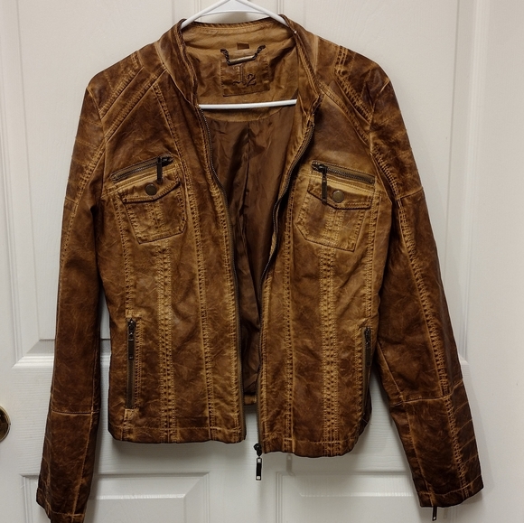 Faux Leather Jacket - Picture 1 of 5